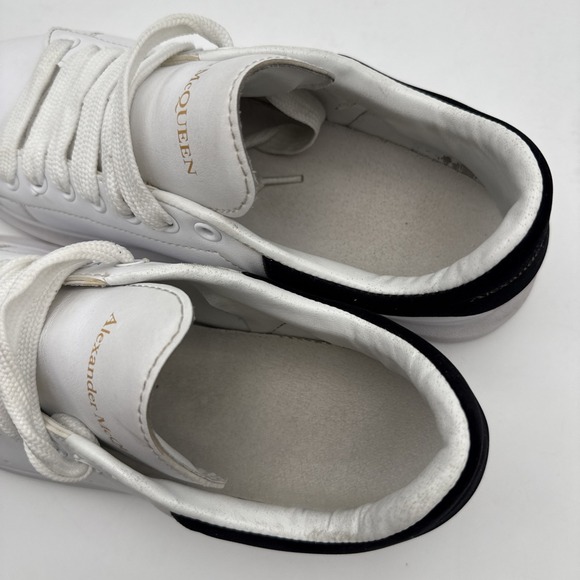 Alexander McQueen Men's EU 45/US 12 Oversized White/Black Suede Trim Sneakers - Picture 12 of 16